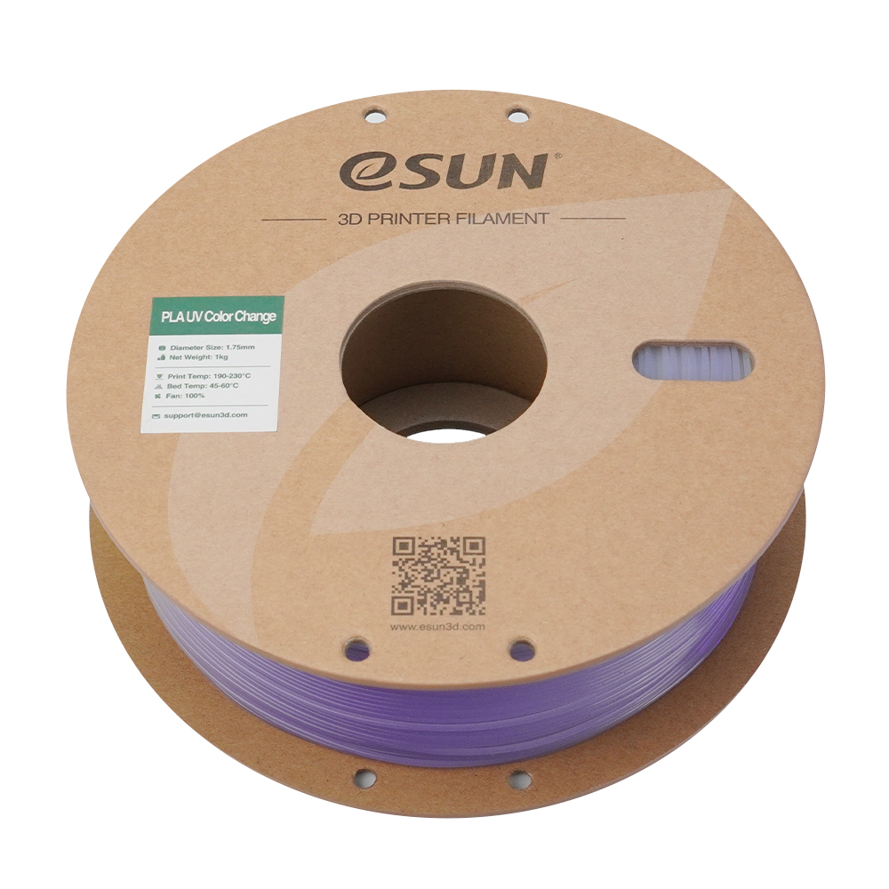 Filament PLA UV Color Change 1.75mm Portocaliu 1kg - eSUN 30 eSUN PLA UV Color Change