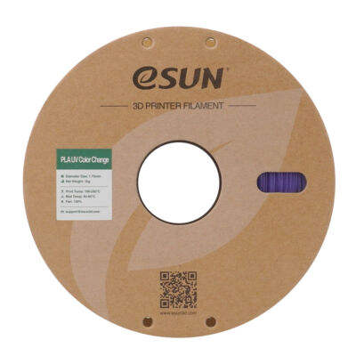 Filament PLA UV Color Change 1.75mm Portocaliu 1kg - eSUN 66 eSUN PLA UV Color Change