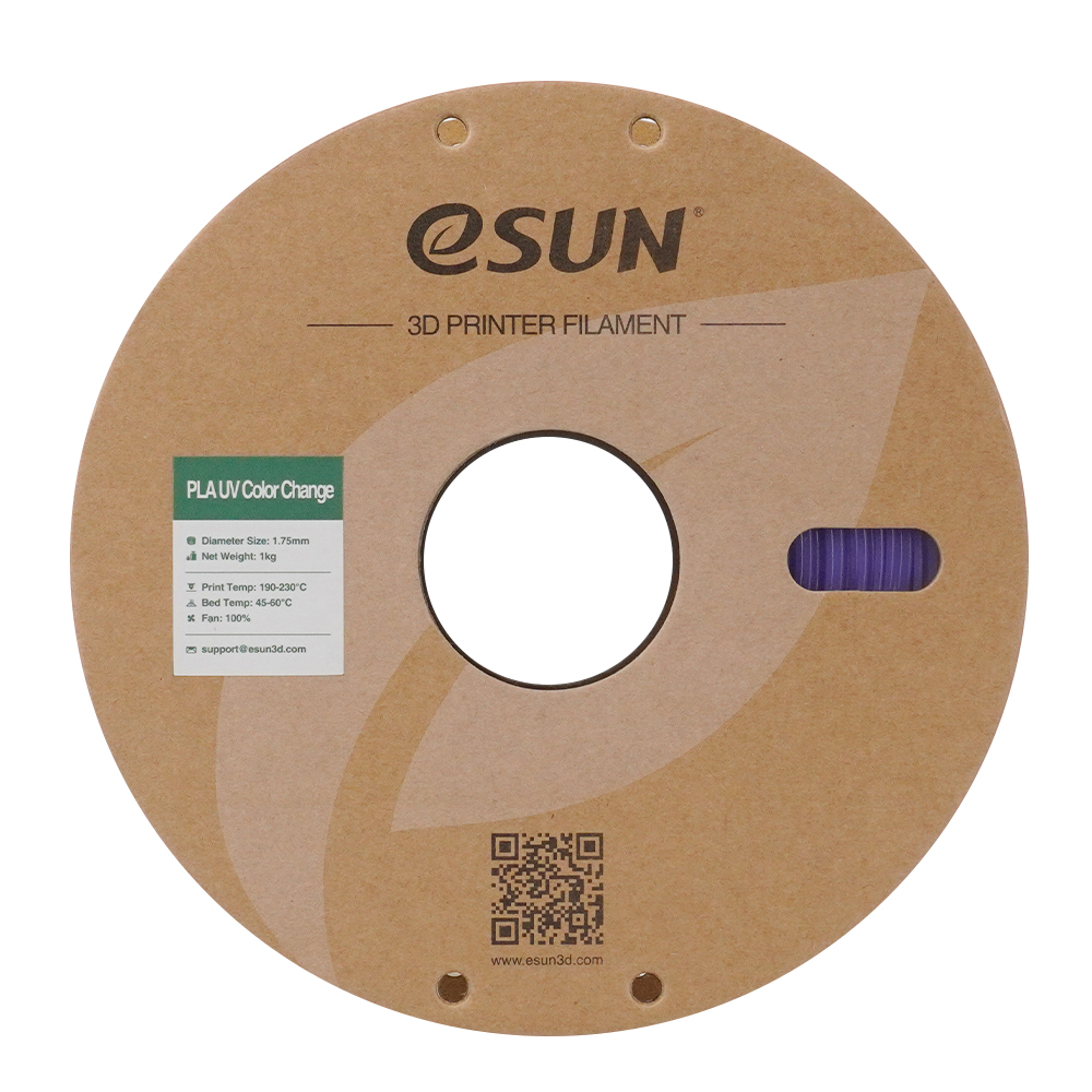 Filament PLA UV Color Change 1.75mm Portocaliu 1kg - eSUN 32 eSUN PLA UV Color Change