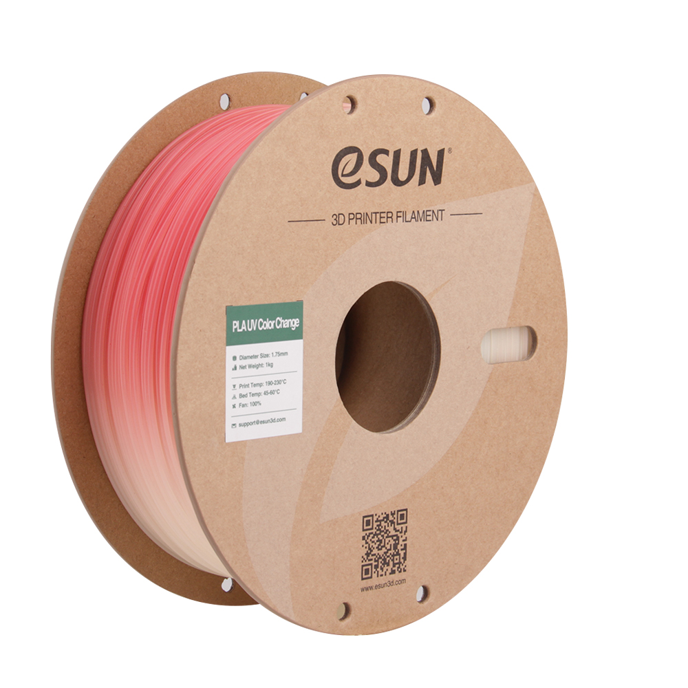 Filament PLA UV Color Change 1.75mm Portocaliu 1kg - eSUN 8 eSUN PLA UV Color Change