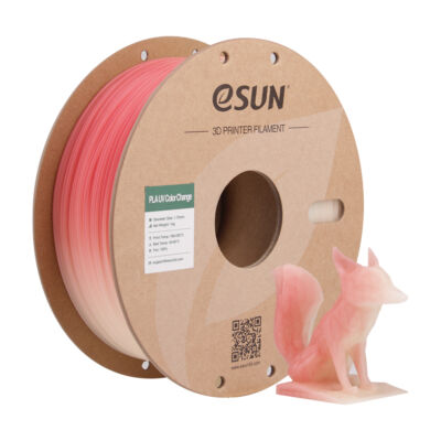 Filament PLA UV Color Change 1.75mm Portocaliu 1kg - eSUN 43 eSUN PLA UV Color Change