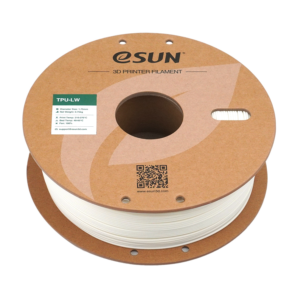 Filament TPU-LW eSUN 1.75mm Alb 1kg - Flexibil Spumant 3 eSUN TPU-LW
