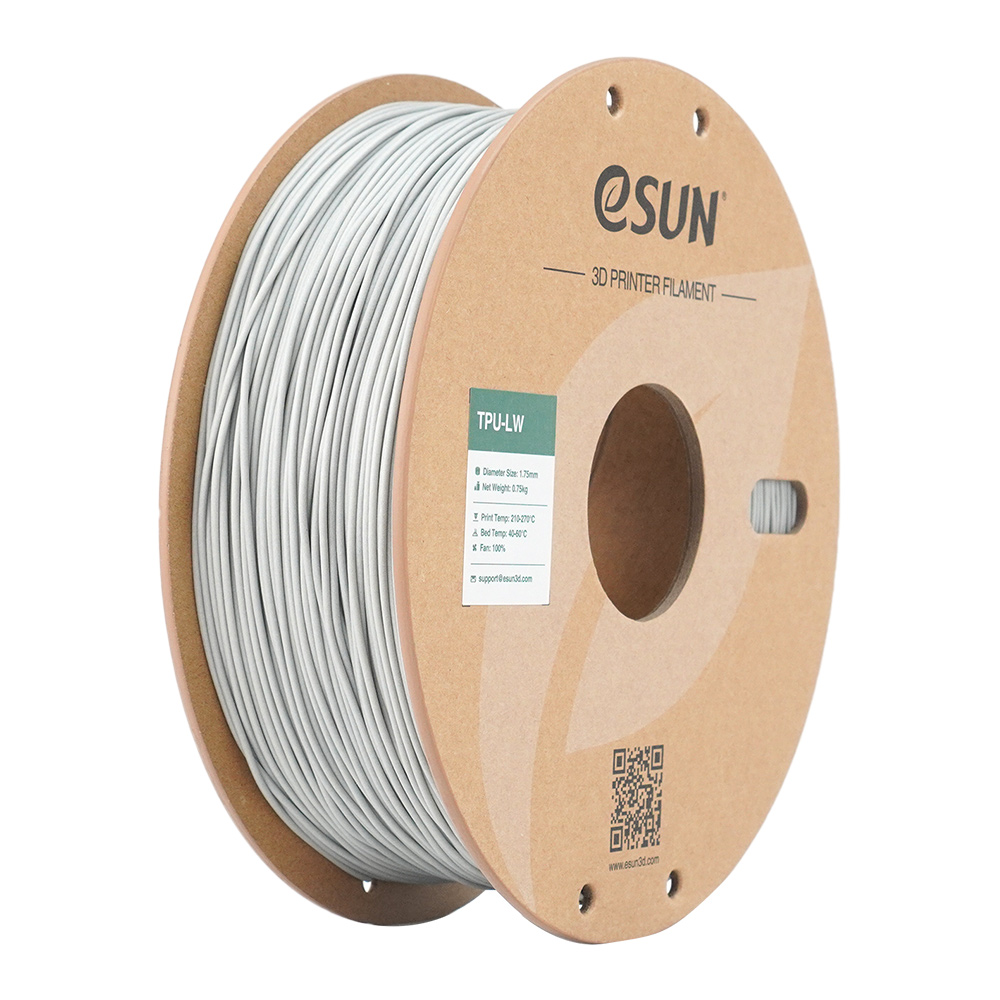 Filament TPU-LW eSUN 1.75mm Alb 1kg - Flexibil Spumant 10 eSUN TPU-LW